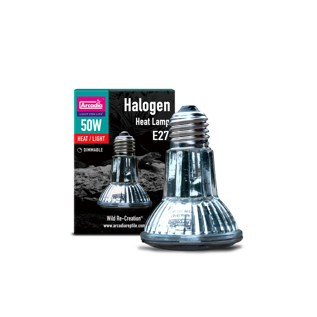 Arcadia Halogen Basking Spot E27 - 50W – tjmreptiles