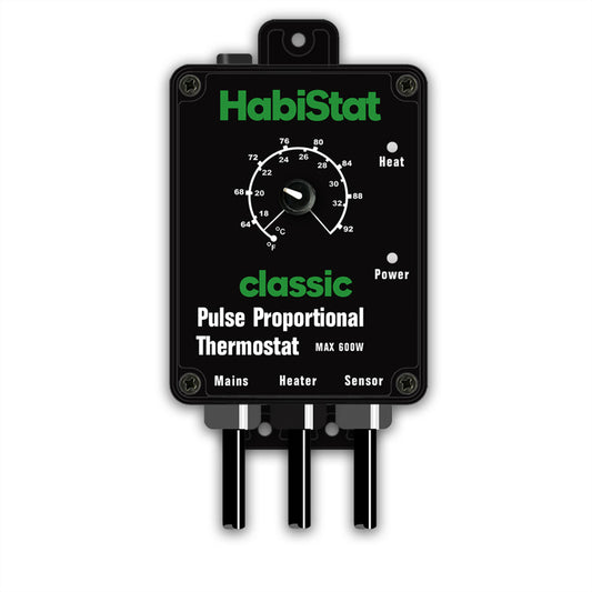 Habistat Pulse Proportional Thermostat - Black (Max 600W)