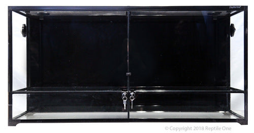 REPTILE ONE RTF 1200HTD Glass Hinged Door Terrarium with Divider 120x45x60cm