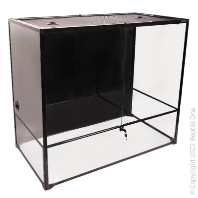 REPTILE ONE RTF 1260HXT Glass Hinged Door Terrarium 120 X 60 X 100cm