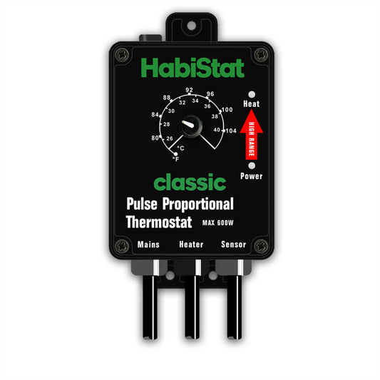 Habistat Pulse Thermostat - High Range - Black (Max 600W)