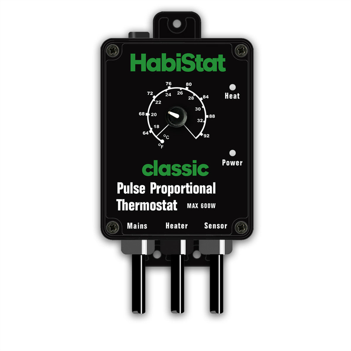 Habistat Pulse Proportional Thermostat - Black (Max 600W)
